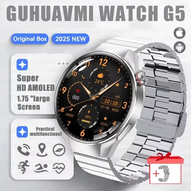 Originl G5 Plus Smartwatch AMOLED GPS Bluetooth Call Heart Rate