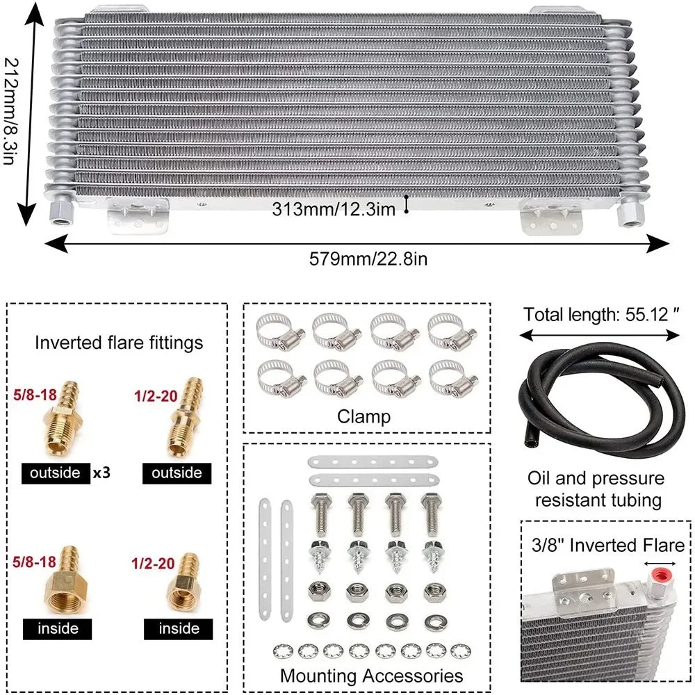 Cssport SpeedRacing LPD47391 Heavy Duty Transmission Oil Cooler