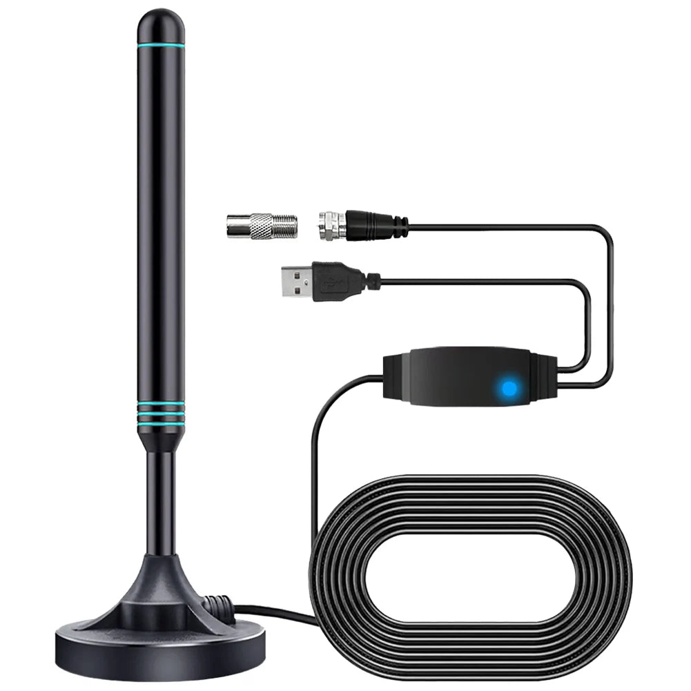 APWIKOGER 4K HDTV Digital Antenna With Signal Amplifier Indoor Outdoor