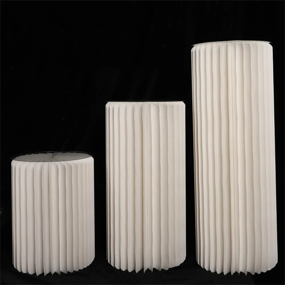 NONECN Folding Paper Roman Column Ornaments For Wedding Decor