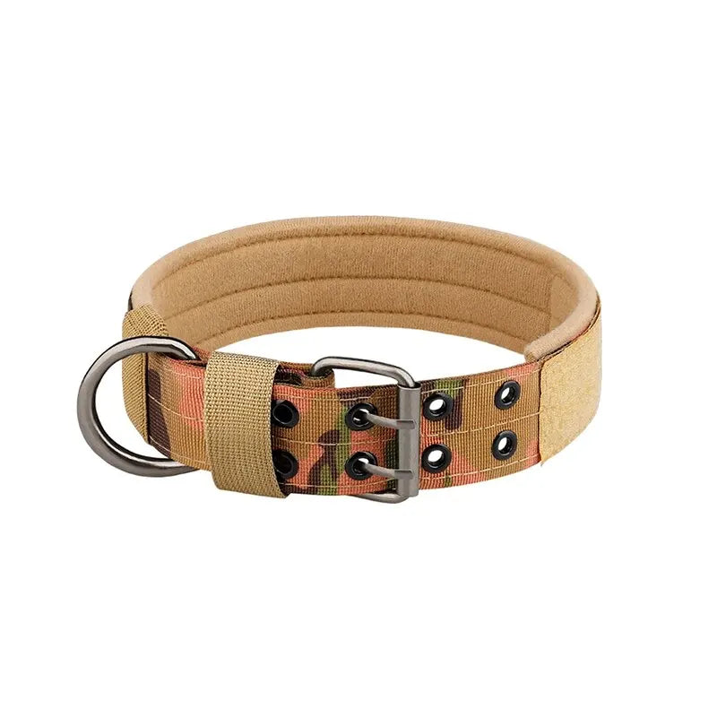 NONECN Nylon Tactical Dog Collar Adjustable Durable