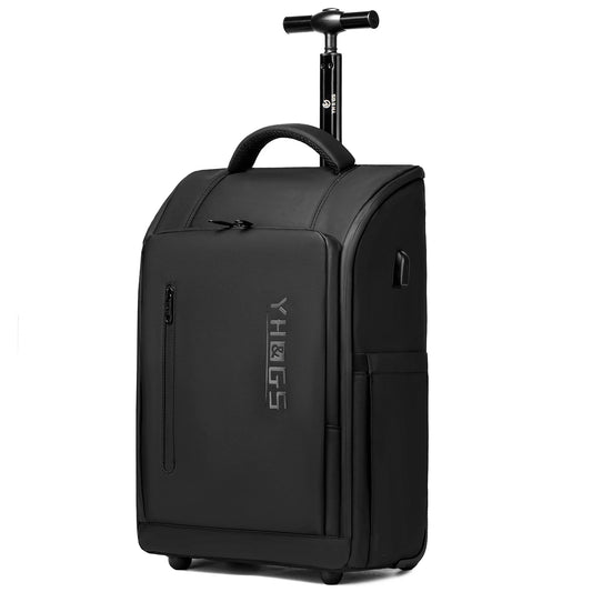 YH GSCN Rolling Laptop Backpack With USB Water Resistant
