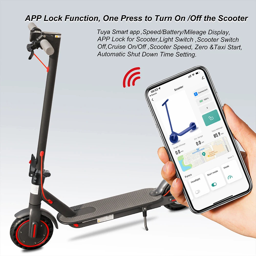 AOVOPRO ES80 350W Electric Scooter With App Control Foldable