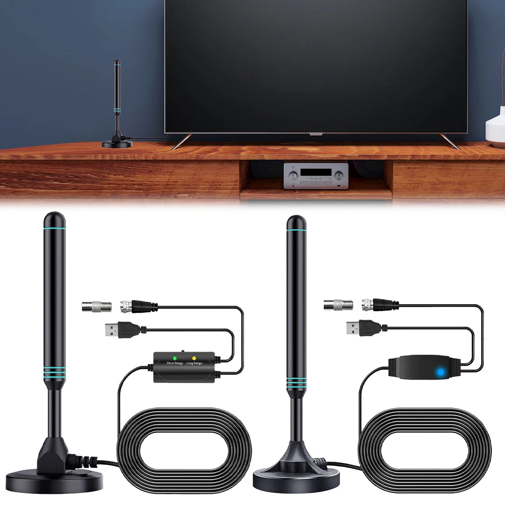 APWIKOGER 4K HDTV Digital Antenna With Signal Amplifier Indoor Outdoor