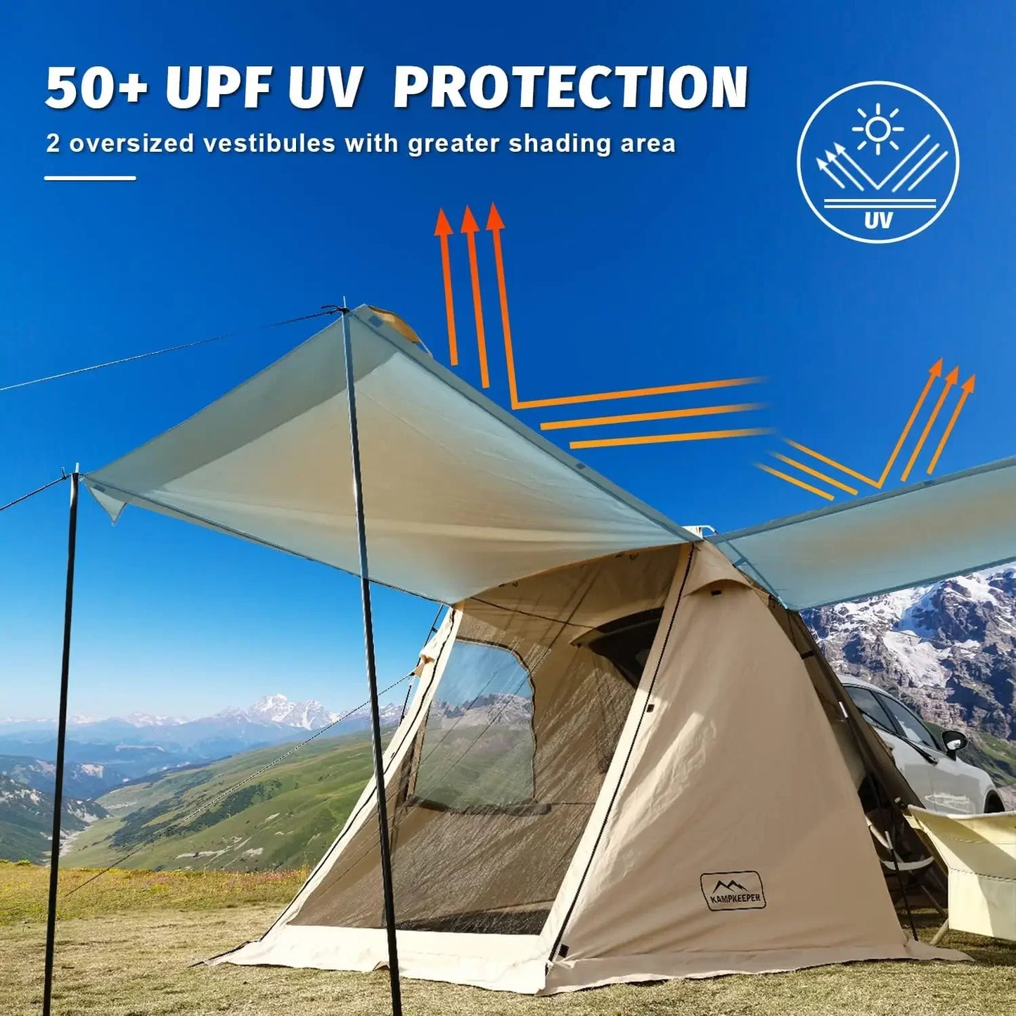 Unp SUV Car Tent Tailgate Shade Awning For Camping