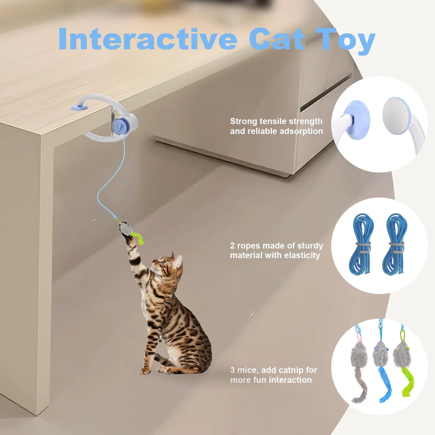 Cityflee Electric Door Hanging Interactive Cat Toy USB Rechargeable