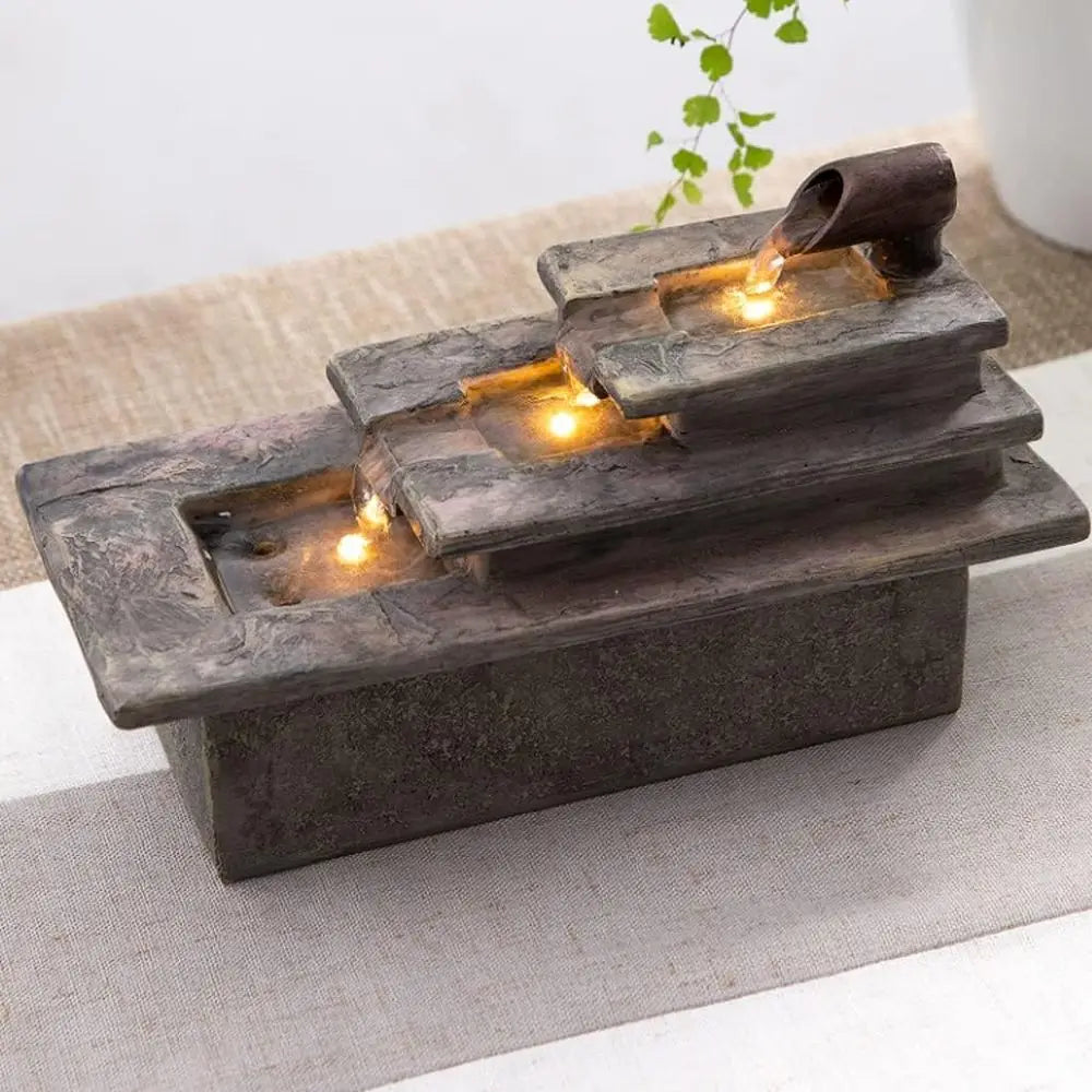 Desktop Fountain For Office And Home Decor With Flowing Water