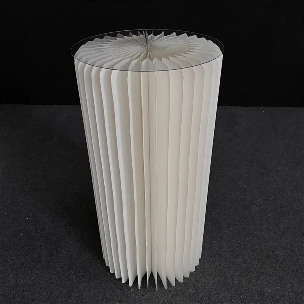 NONECN Folding Paper Roman Column Ornaments For Wedding Decor