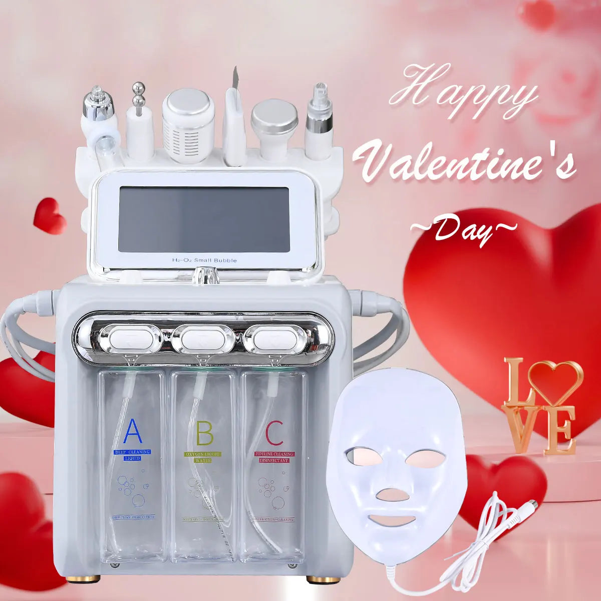 Amilibeauty 7 In 1 Hydrofacial Cleansing Machine For Home Use