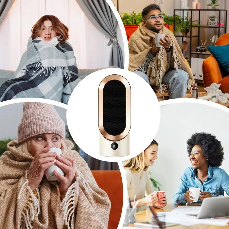 Desk Heater for Home Indoor Use with Overheating Protection