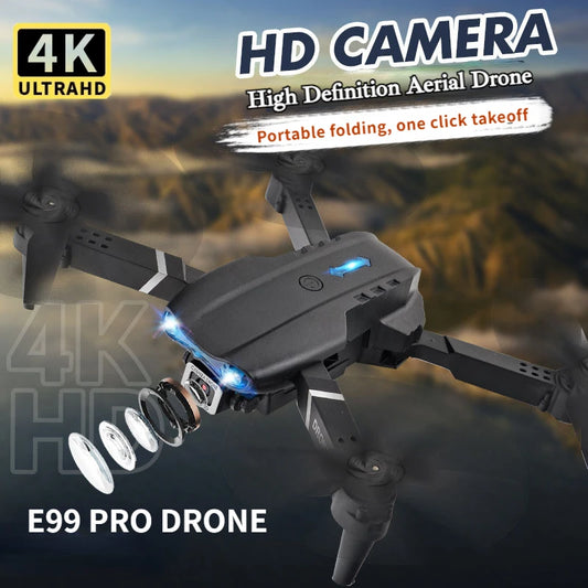 QJ E99Pro RC Drone 4K With 1080P Wide Angle Camera