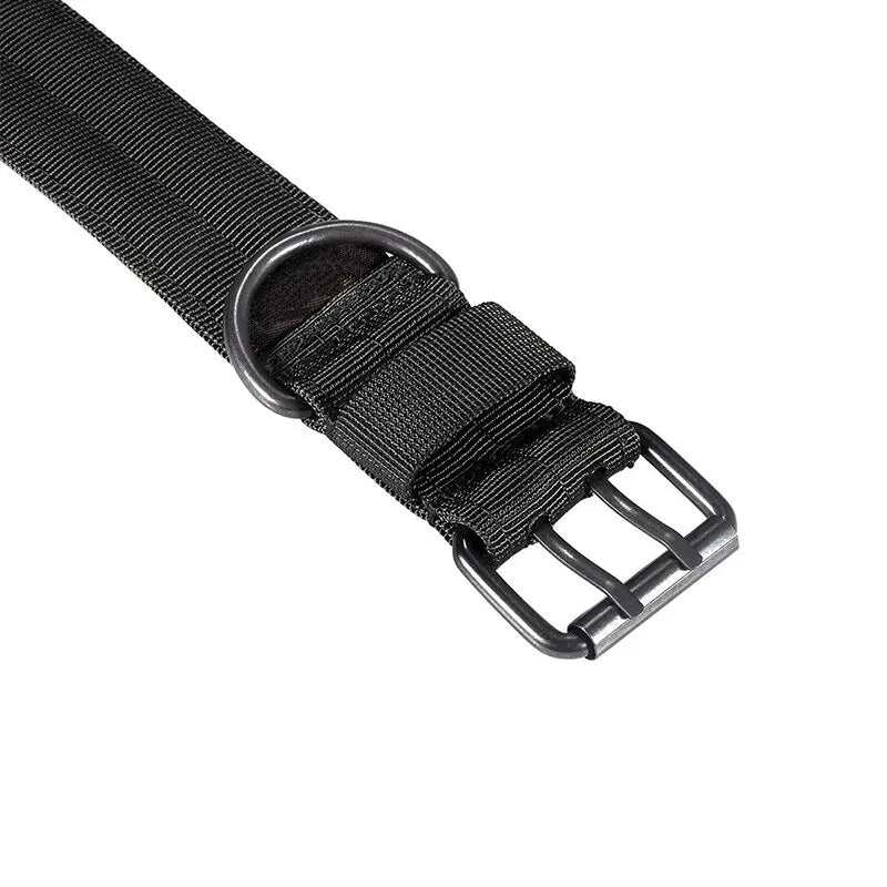NONECN Nylon Tactical Dog Collar Adjustable Durable