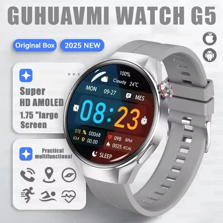 Originl G5 Plus Smartwatch AMOLED GPS Bluetooth Call Heart Rate