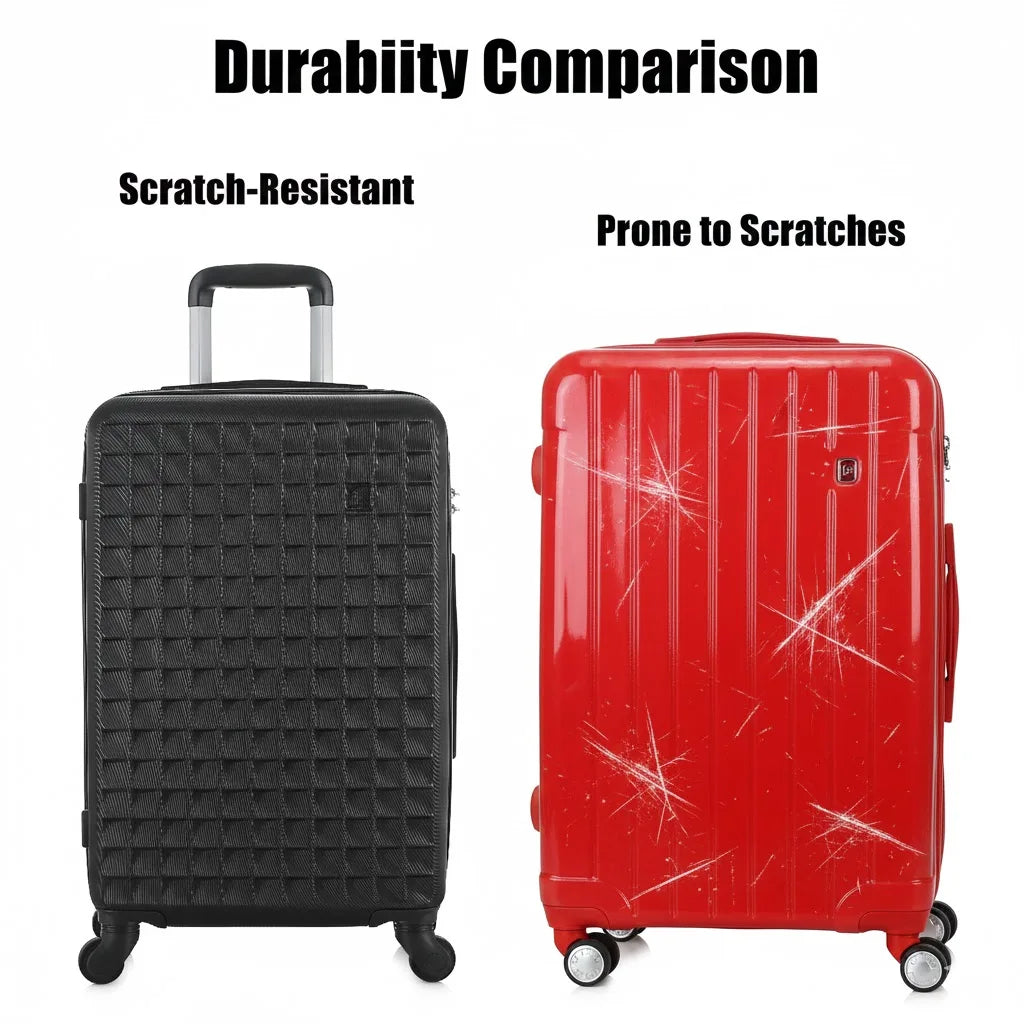 NONECN 4 Piece ABS Hardside Spinner Luggage Set