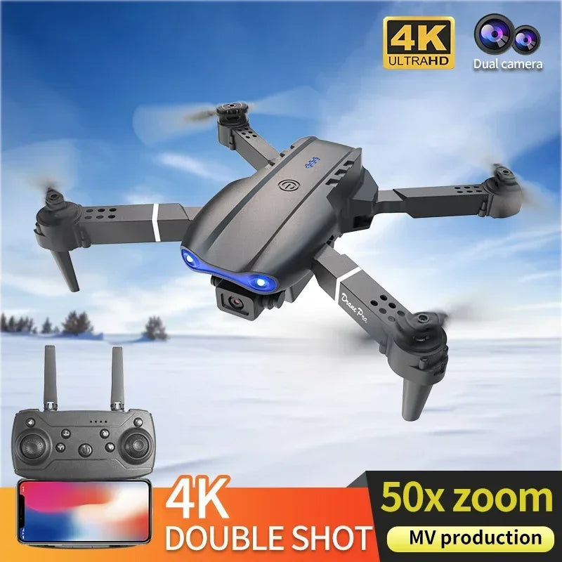 QJ E99Pro RC Drone 4K With 1080P Wide Angle Camera