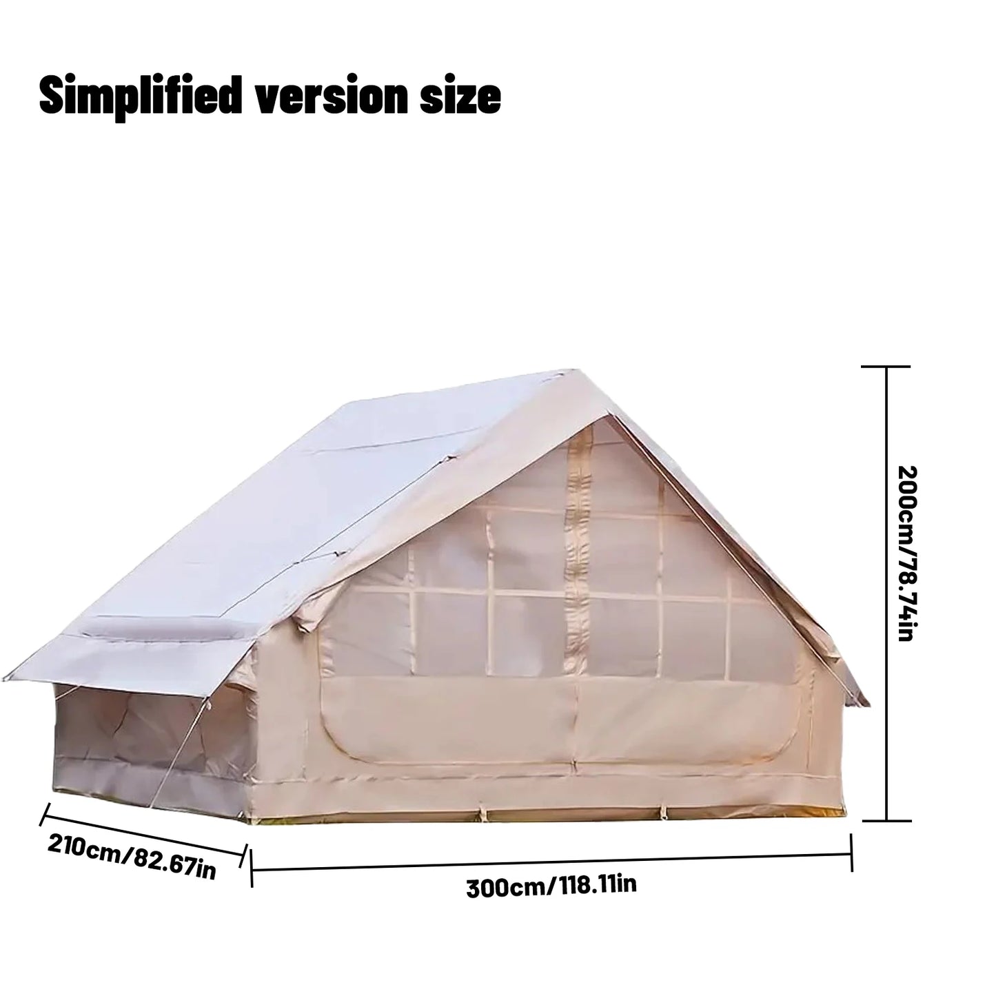 Pakicetus Inflatable Four-Season Camping Tent Water-Resistant Portable