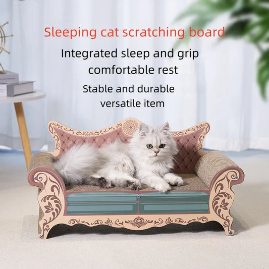 CZBNYXCN Cat Scratch Board Sofa Bed Integrated L Shaped