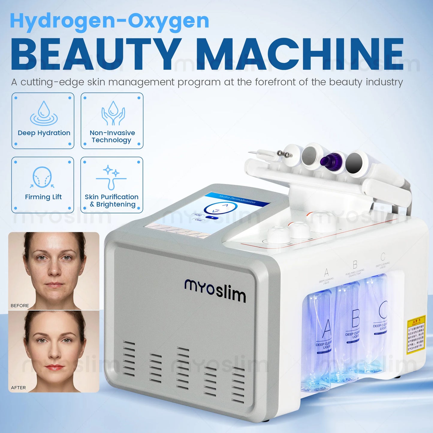 TAIXL 6 In 1 Oxygen Jet Facial Machine For Hydrodermabrasion