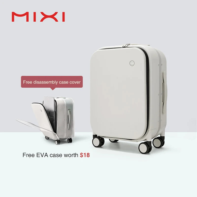 Mixi Aluminum Frame Suitcase Carry On Rolling Luggage M9260