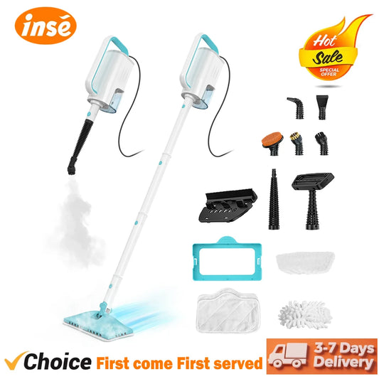 INSE 1200W Steam Mop Detachable Floor Cleaner For Hard Floors