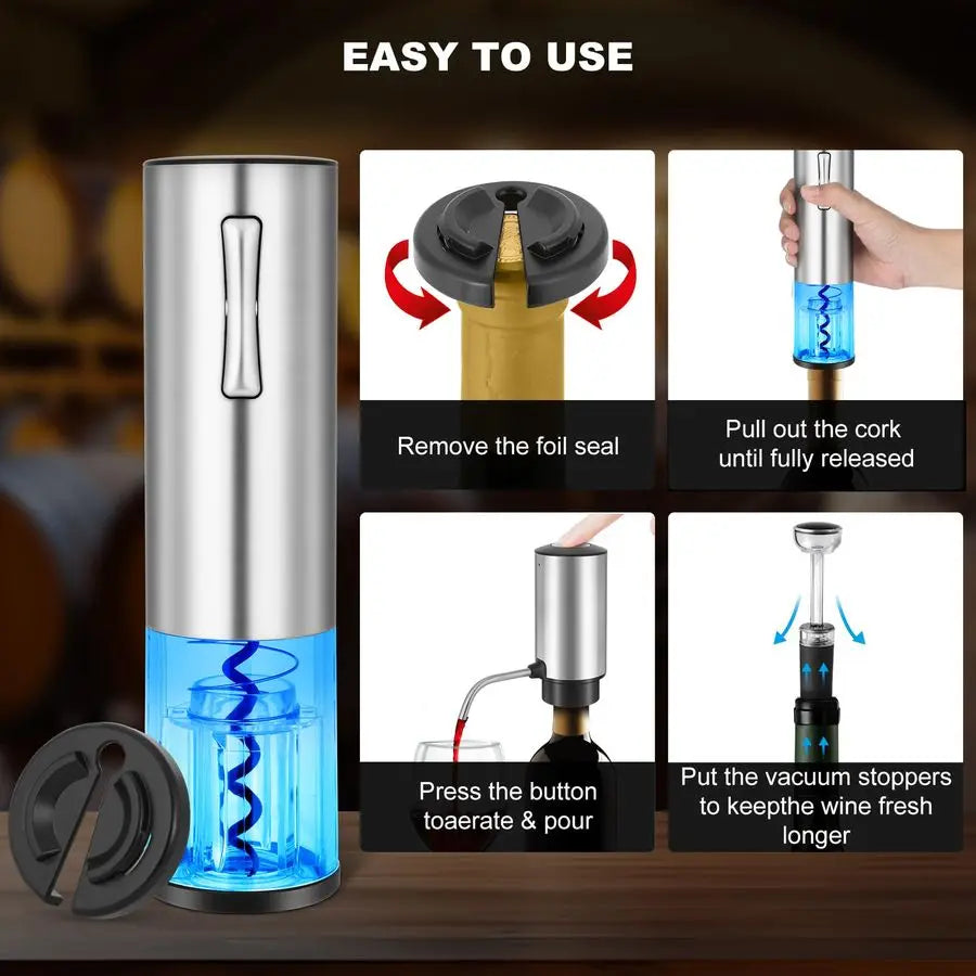 XMSJ Electric Wine Opener With Decanter Aerator
