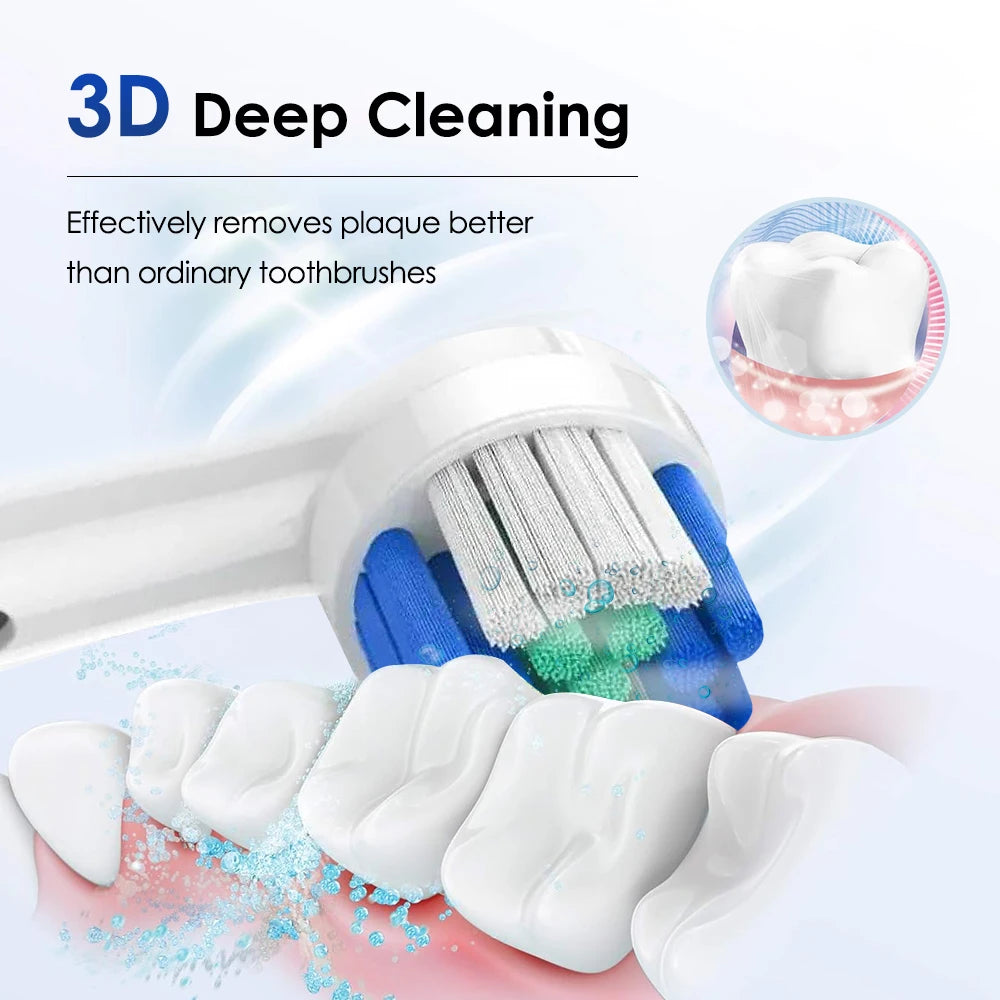 AFDEAL Smart Rotating Electric Toothbrush With Four Heads Oral Care