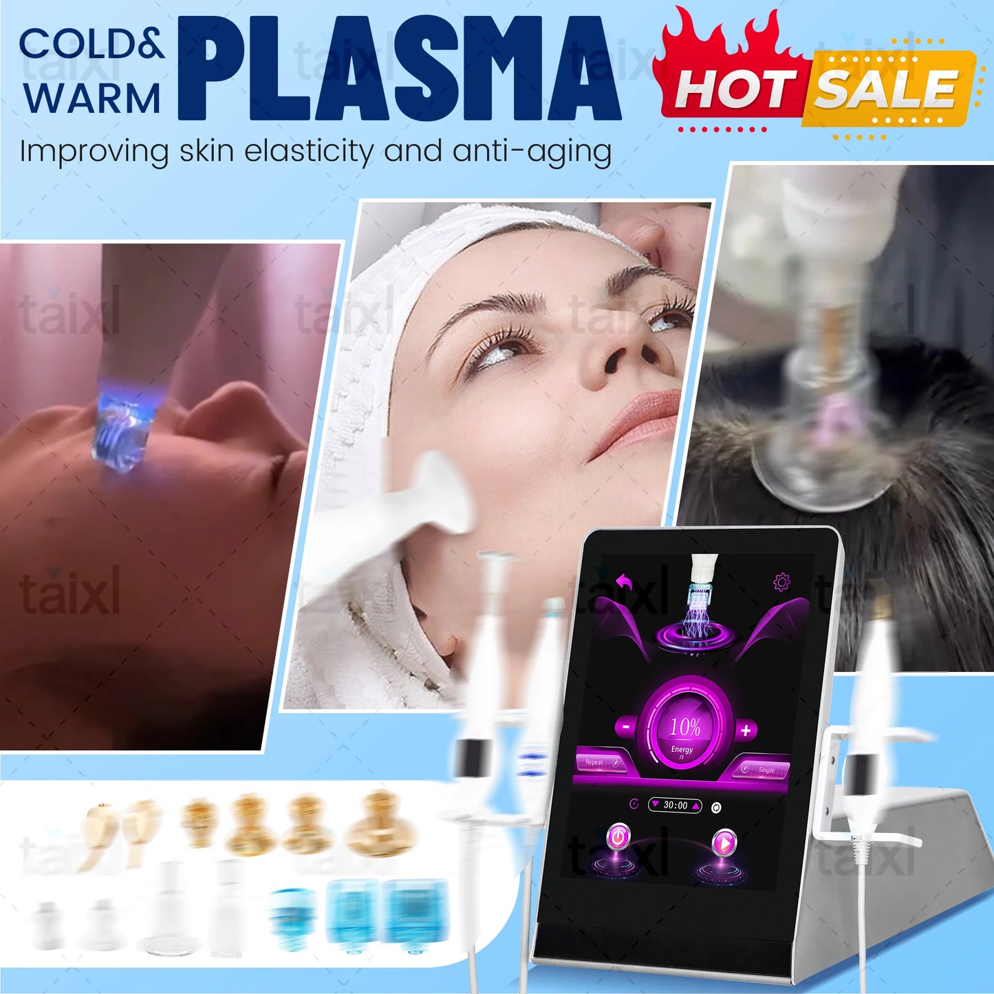 8 In 1 Cold Plasma Machine For Comprehensive Skin Rejuvenation