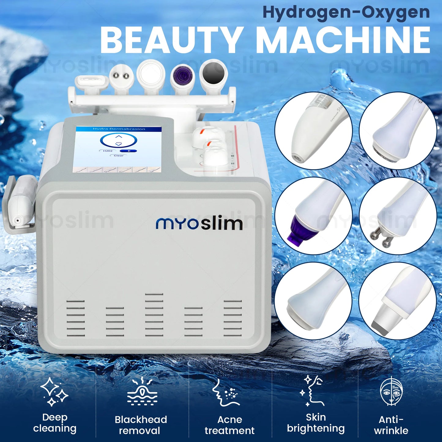 TAIXL 6 In 1 Oxygen Jet Facial Machine For Hydrodermabrasion