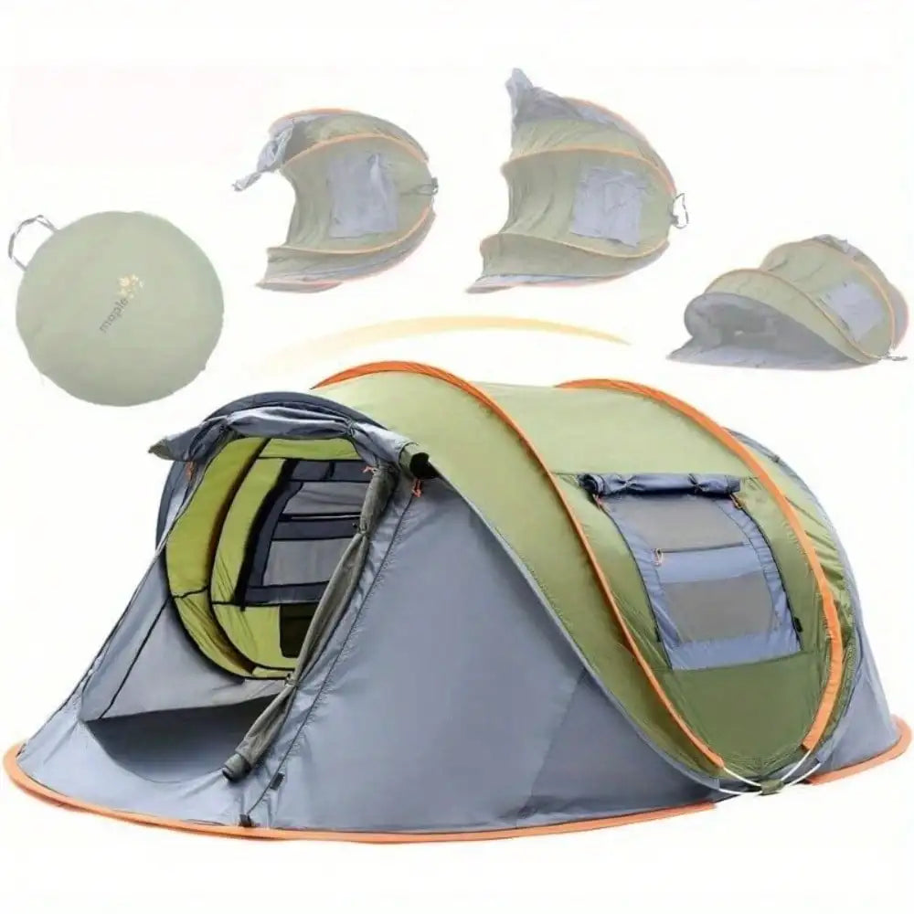 Camping Tent Two Doors Easy Pop Up Waterproof UPF50