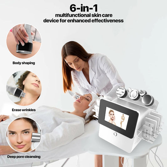 Amilibeauty 6 In 1 Cavitation Ultrasonic Body Massage Instrument