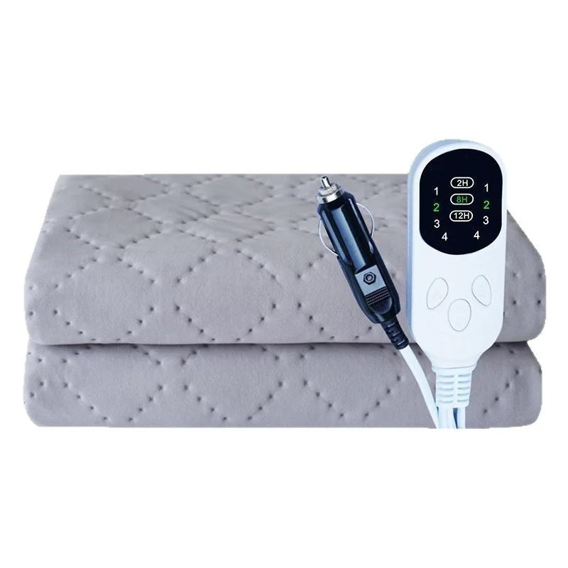 NONECN 12V Car Electric Heating Blanket Adjustable Temperature Auto Sleeper Pad