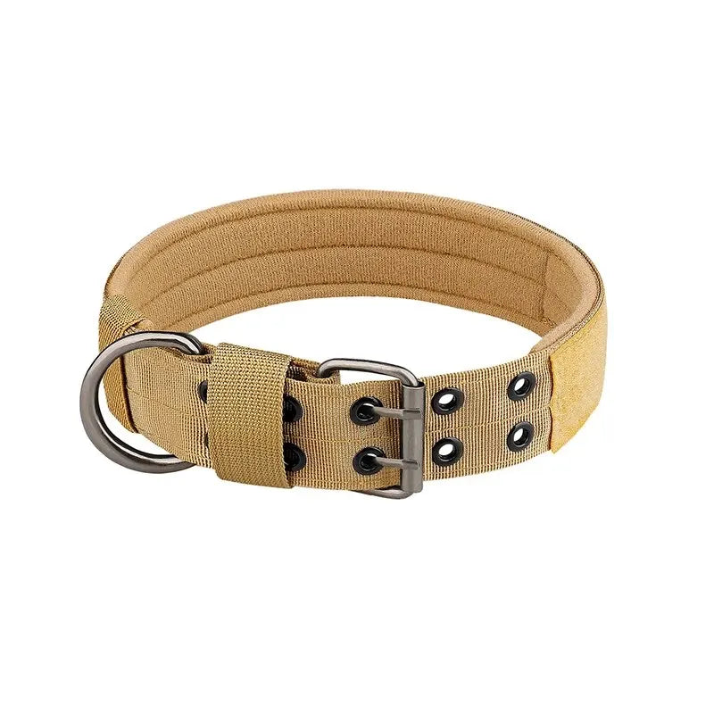 NONECN Nylon Tactical Dog Collar Adjustable Durable