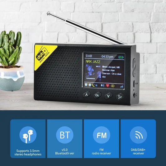 VODOOLD Bluetooth DAB FM Digital Radio Receiver Portable