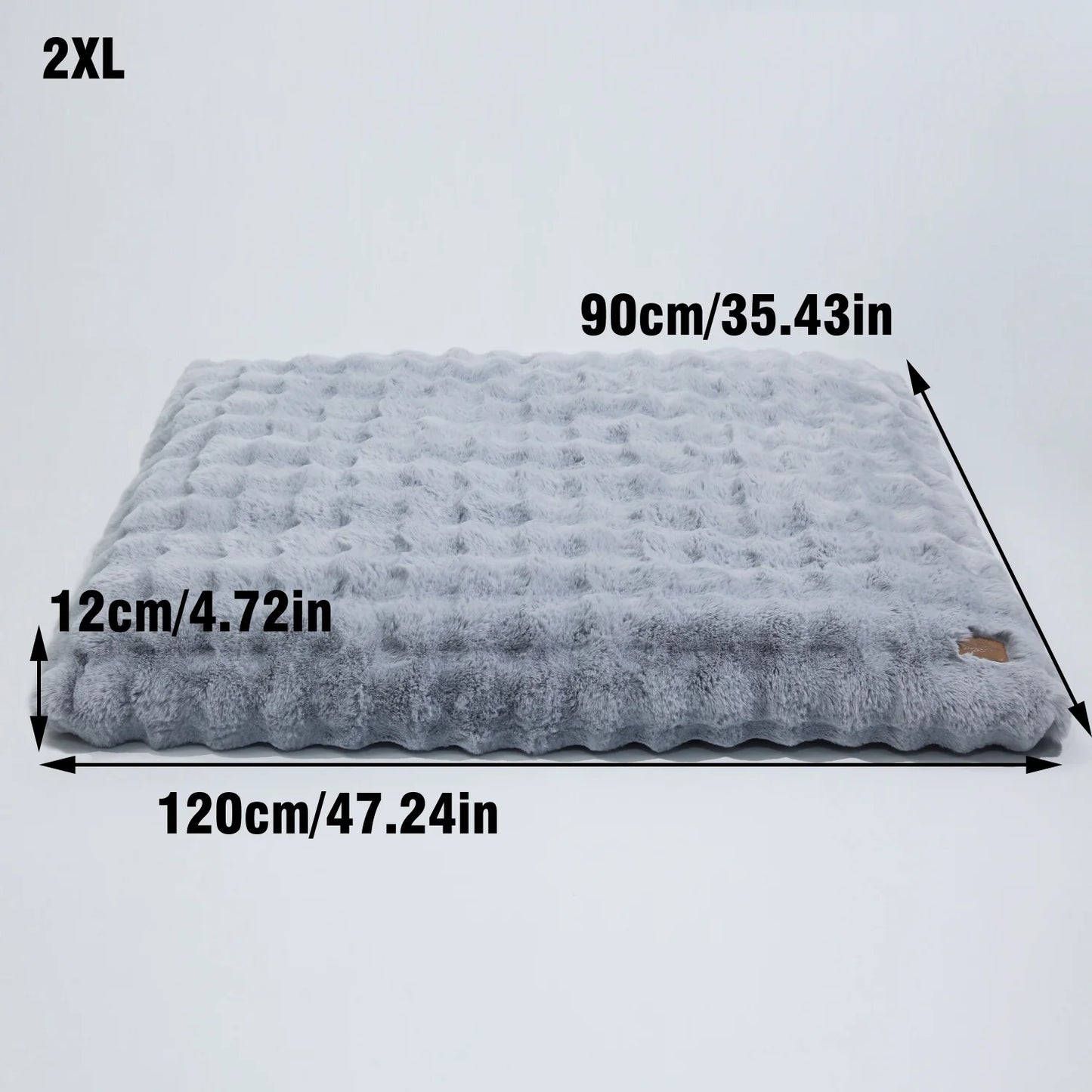 BINGOPAWCN Ultra Soft Plush Dog Bed With Thick Foam Base