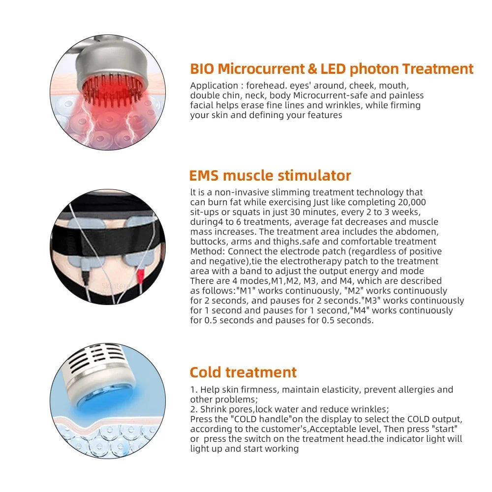 Missheart Ultrasonic Cavitation Machine 9 In 1 Vacuum Lipo Laser Slimming