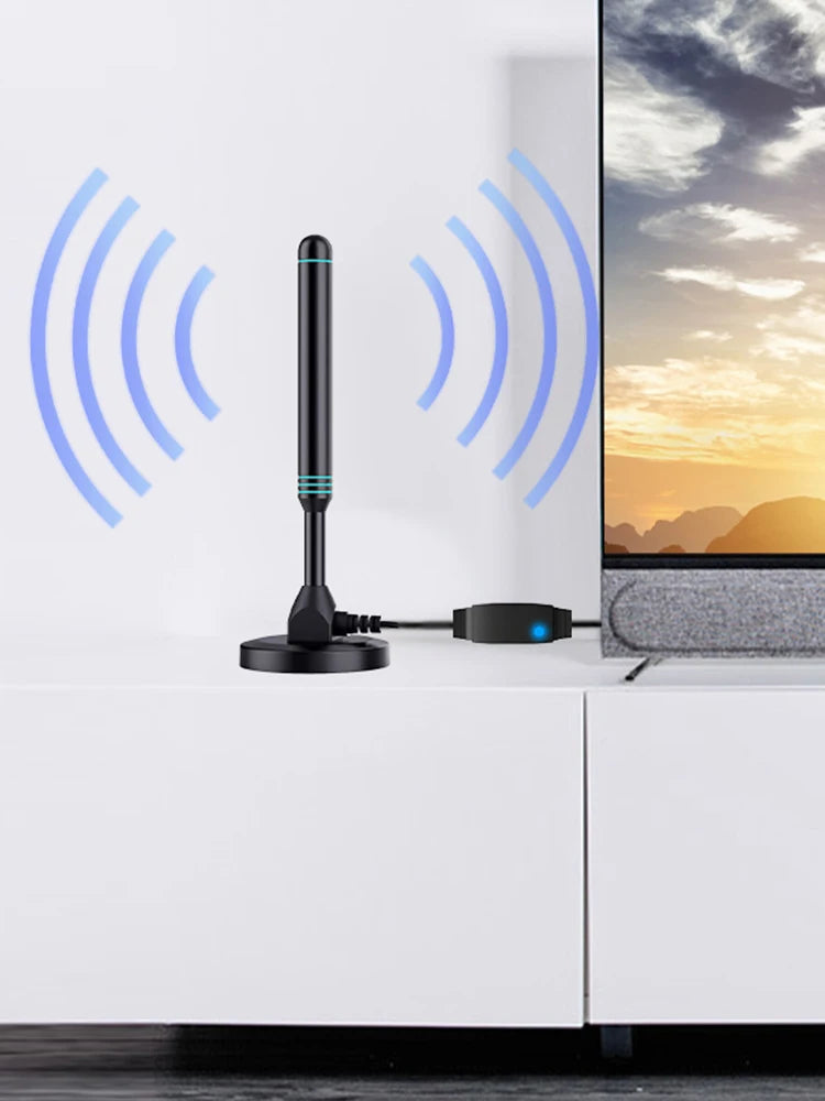 APWIKOGER 4K HDTV Digital Antenna With Signal Amplifier Indoor Outdoor
