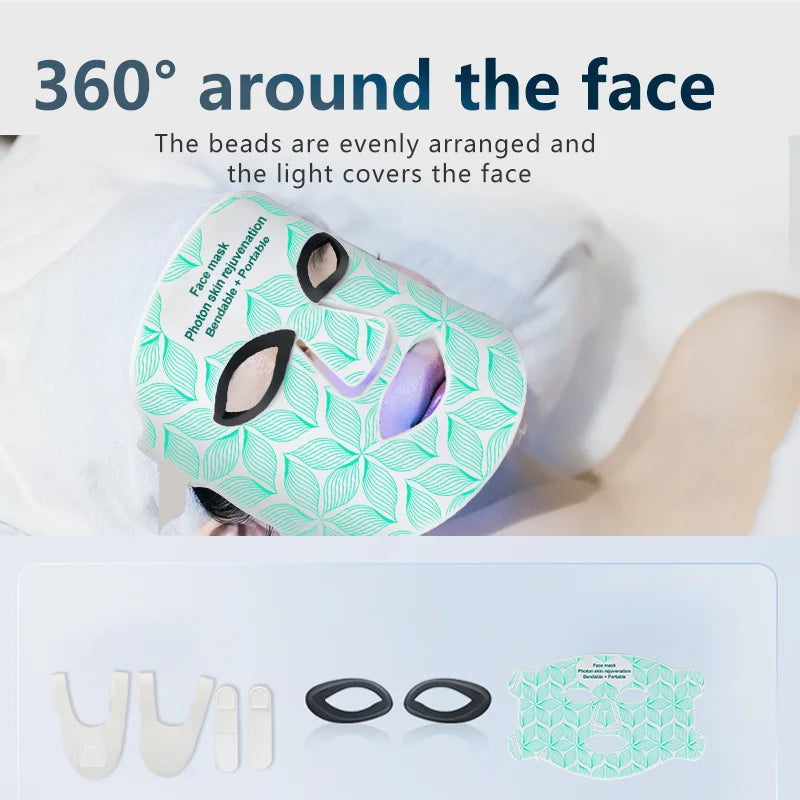 UBilli Silicone LED Face Mask Light Therapy Anti Aging