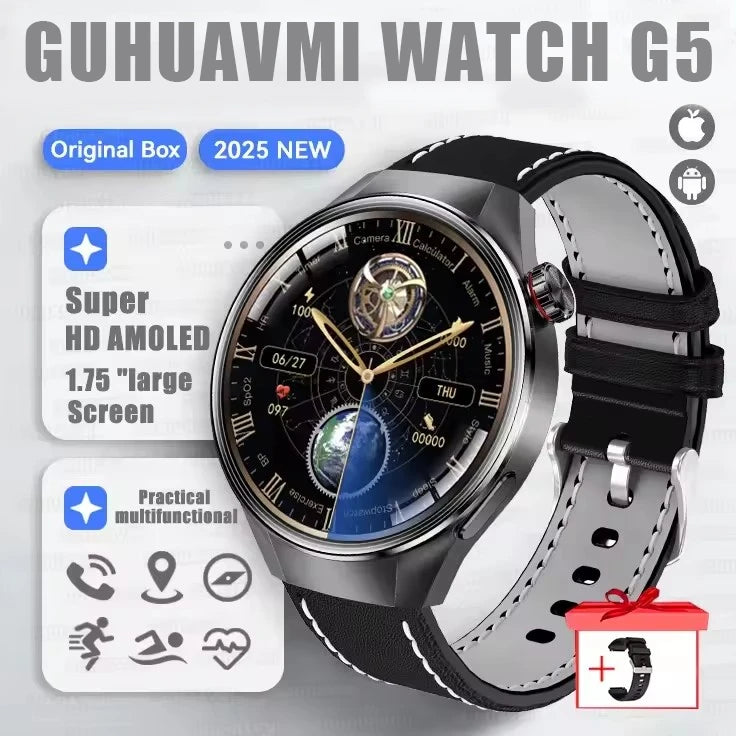 Originl G5 Plus Smartwatch AMOLED GPS Bluetooth Call Heart Rate