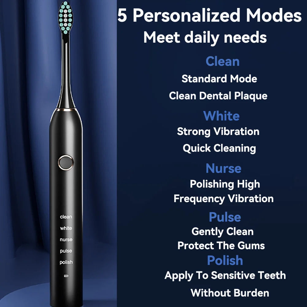 DLSOTE Sonic Oral Irrigator Electric Toothbrush Set Water Flosser