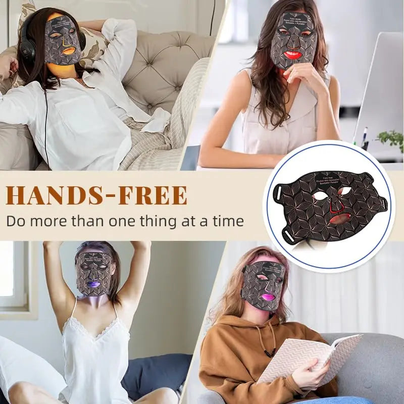 UBilli Silicone LED Face Mask Light Therapy Anti Aging