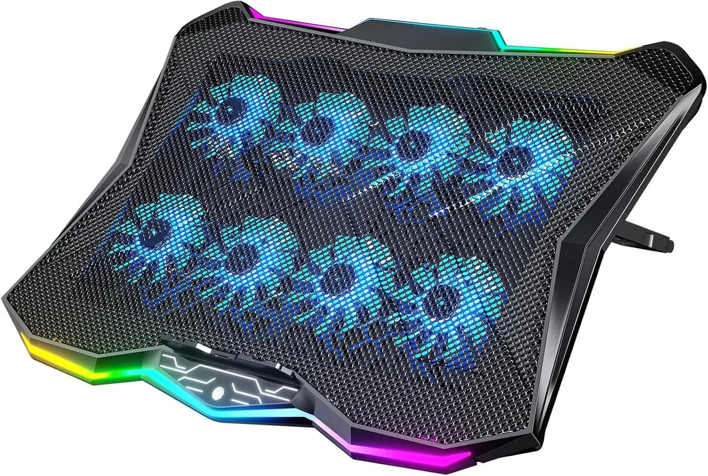 XMSJ Gaming Laptop Cooling Pad With 8 Fans RGB Stand