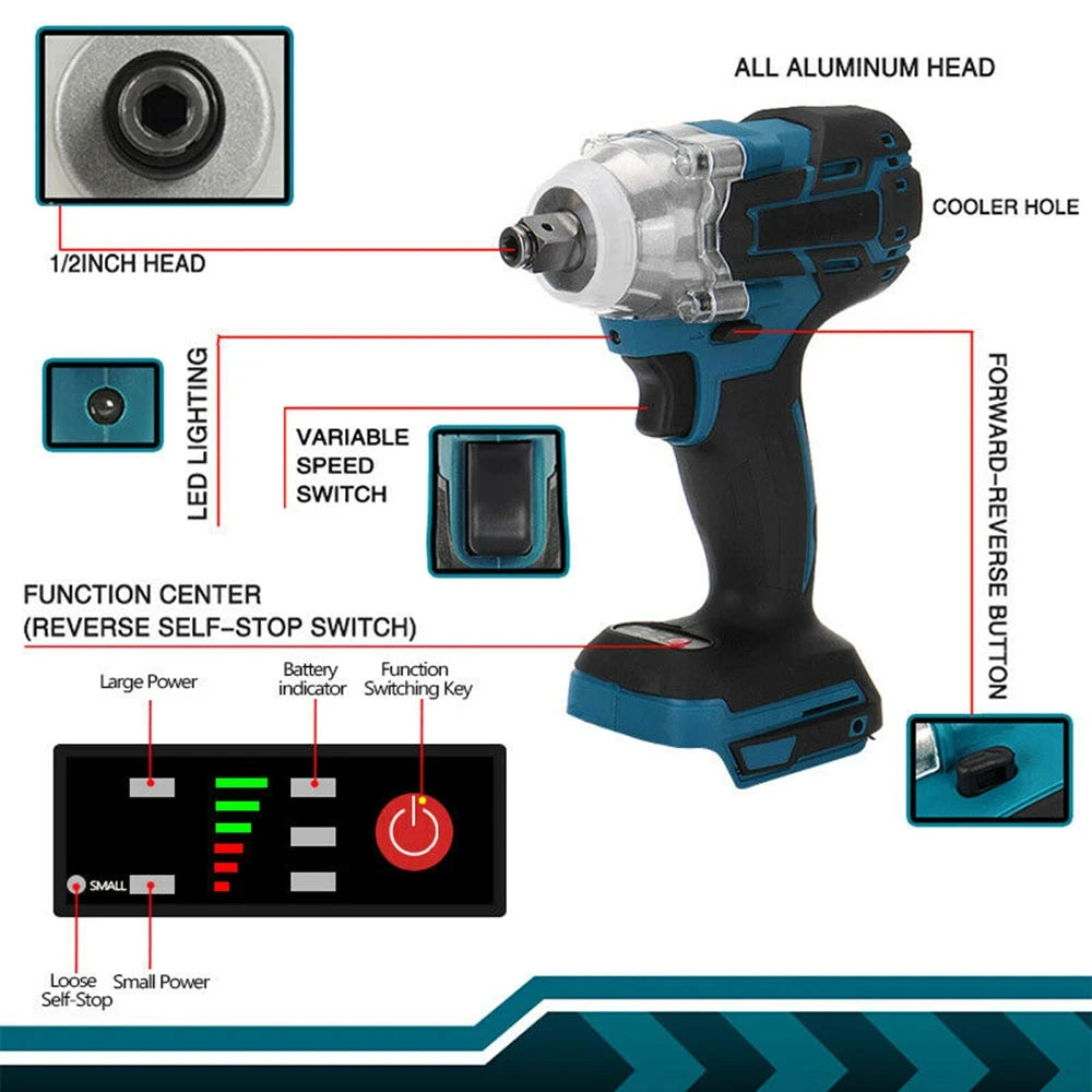 Magnitt 18V Brushless Angle Grinder And Impact Wrench Combo Kit