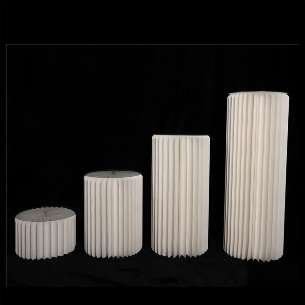NONECN Folding Paper Roman Column Ornaments For Wedding Decor