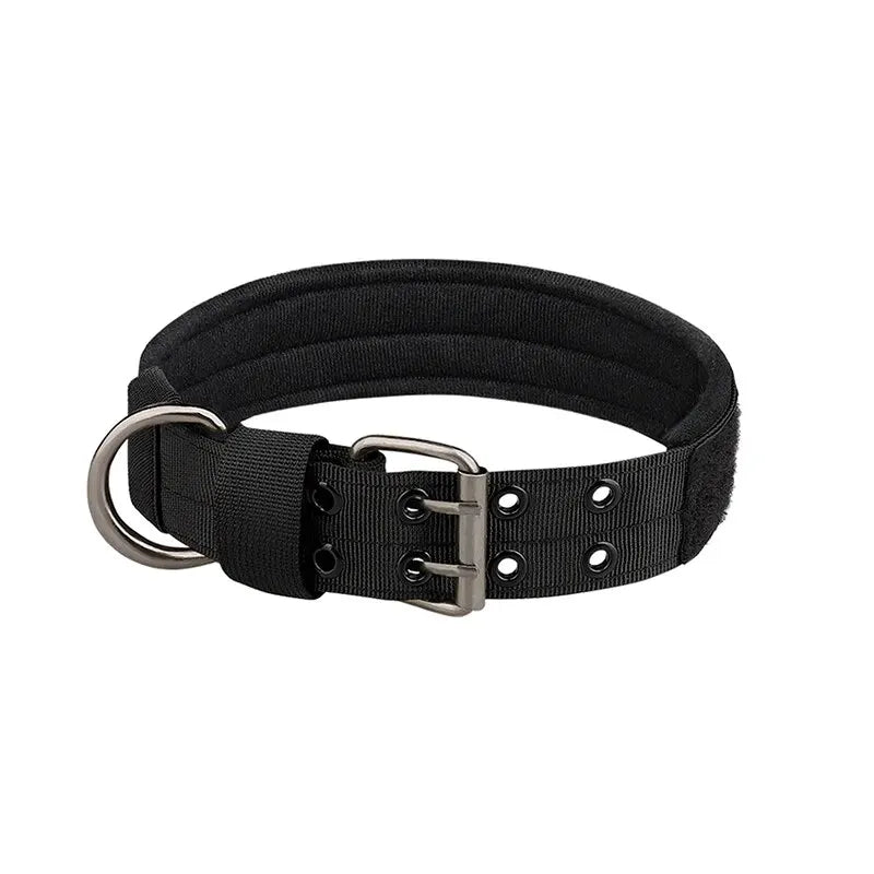 NONECN Nylon Tactical Dog Collar Adjustable Durable