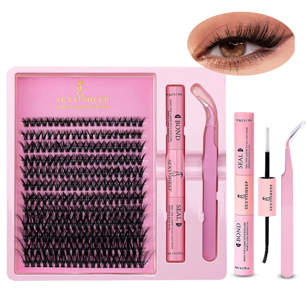 Makeup Brushes And Sponges Set Eyelash Extension Kit