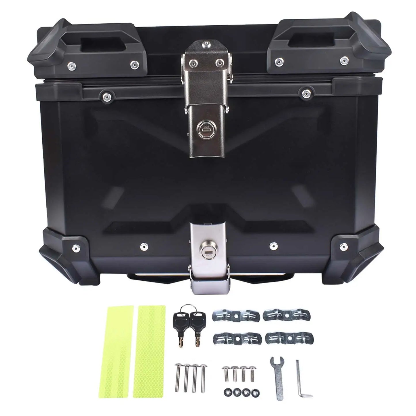 Motorcycle Aluminum Tail Box Waterproof Luggage For Scooter Trunk Storage