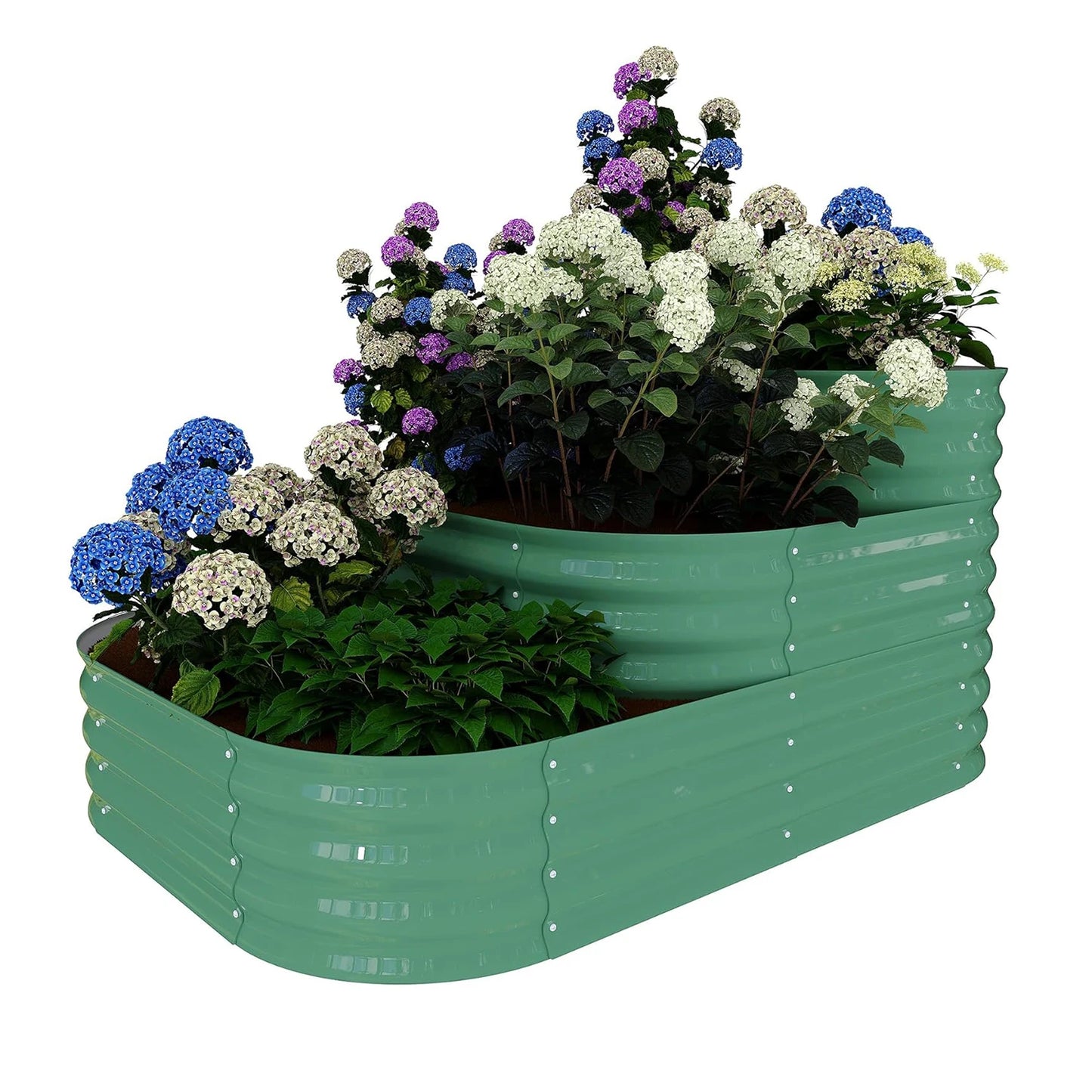 Nonem Raised Garden Bed Galvanized Metal Planter For Outdoor Garden