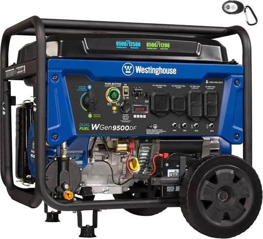 12500W Dual Fuel Portable Generator With Remote Start