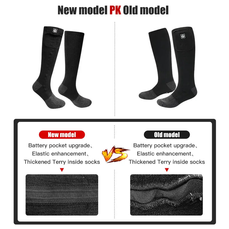 Snow Deer Winter Heated Sock Rechargeable Battery Thermal Stocking