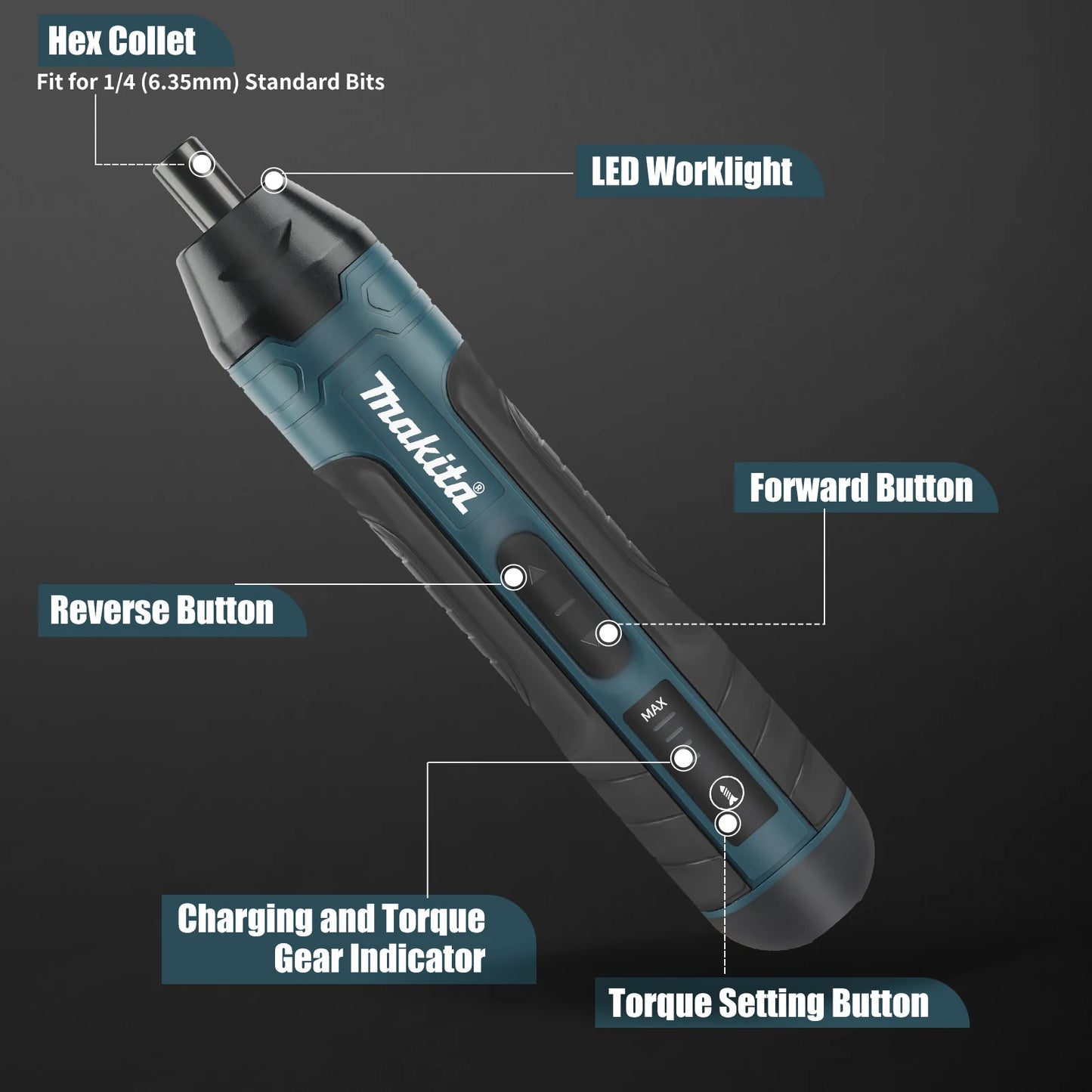 Makita Cordless Electric Screwdriver for Installation and Removal